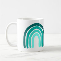 Rainbow Teal Mug
