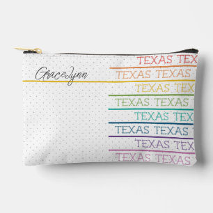 Rainbow Texas, Texas, Texas Accessory Pouch