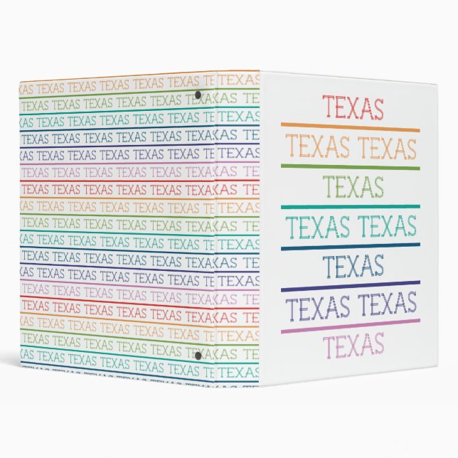 Rainbow Texas, Texas, Texas Binder (Background)