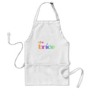 Rainbow Text Bride Tshirts and Gifts Standard Apron