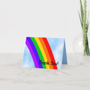 Rainbow Thank You Card