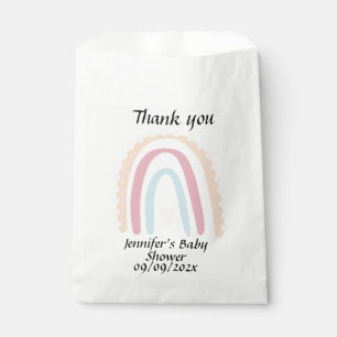 Rainbow thank you Favour Bags for Baby Shower 