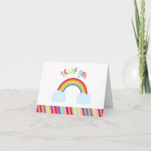 Rainbow Thank You Note cards