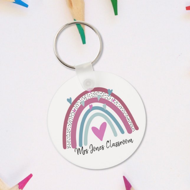 Rainbow thank you teacher gift keychain (Creator Uploaded)