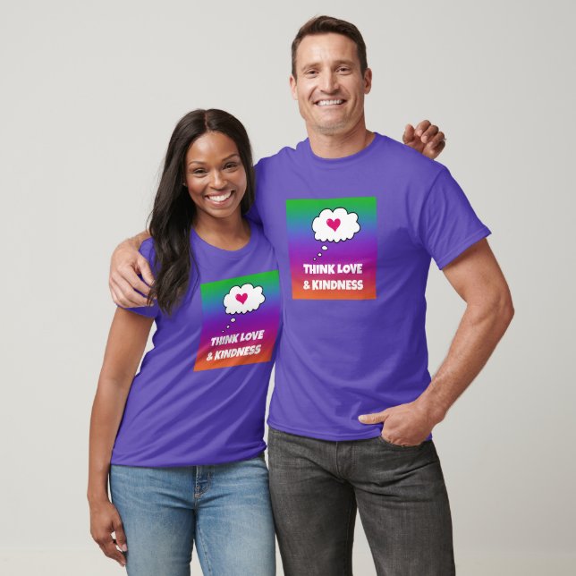 Rainbow Think Love and Kindness T-Shirt (Unisex)