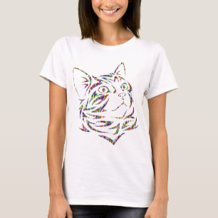 Rainbow Thinking Cat T-Shirt