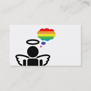 rainbow thoughts : gay angelicon business card
