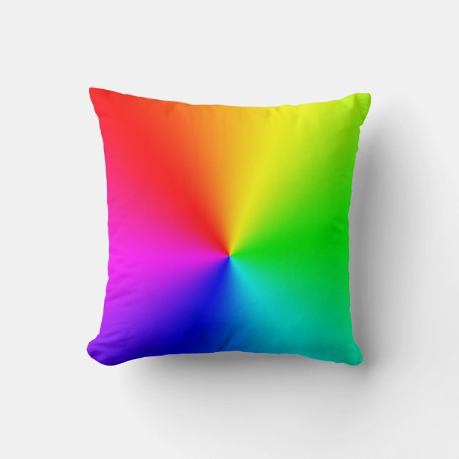 Rainbow Throw Pillow (Front)