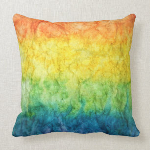 rainbow throw pillow