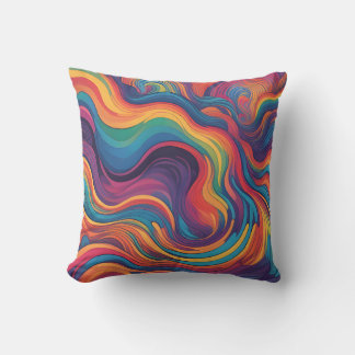 Rainbow Throw Pillow