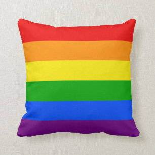 "RAINBOW" THROW PILLOW