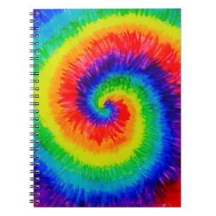 Rainbow Tie-Dye Alcohol Ink Notebook