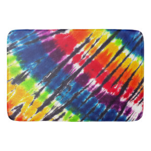 Rainbow Tie-Dye Bath Mat
