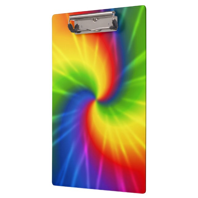 Rainbow (tie-dye) clipboard (Left)