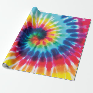 Rainbow Tie Dye Custom Color Wrapping Paper
