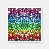 Rainbow Tie Dye Mandala Star Birthday Party