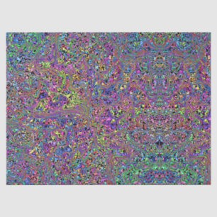 Rainbow Tie Dye Marble Hippie Look Tissue Paper