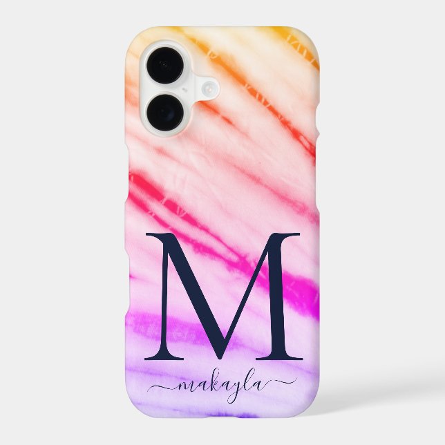 Rainbow Tie Dye Monogram  (Back)