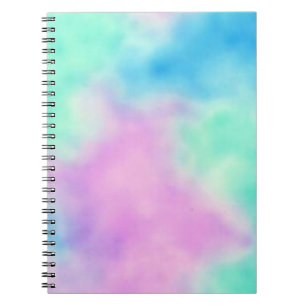 Rainbow tie dye notebook