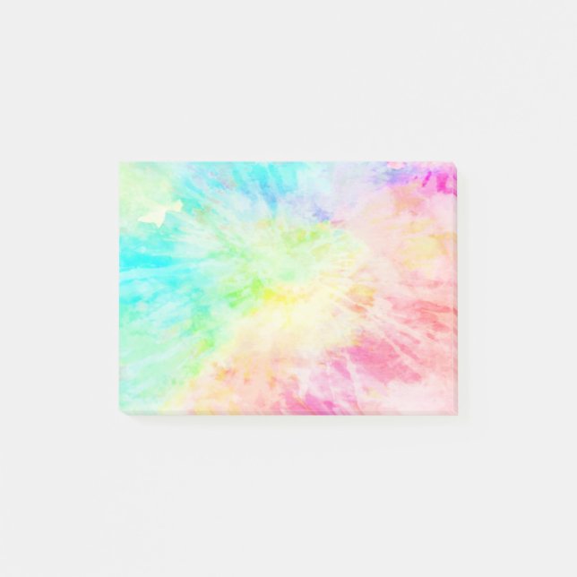 Rainbow Tie Dye Post-it Notes (Front)