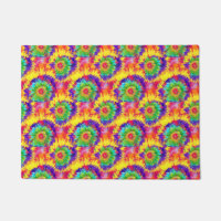Rainbow Tie Dye Retro Style Colourful Art Artist
