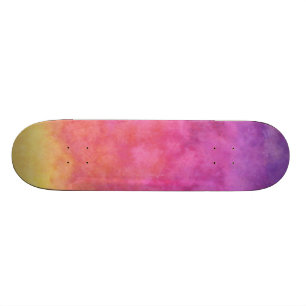 rainbow Tie dye skateboard deck