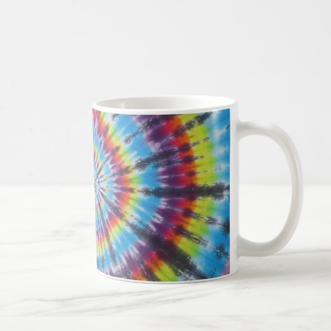 Rainbow Tie Dye Swirl Coffee Mug (Right)