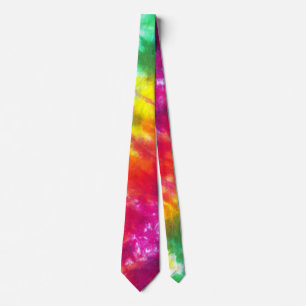 Rainbow Tie-Dye Tie