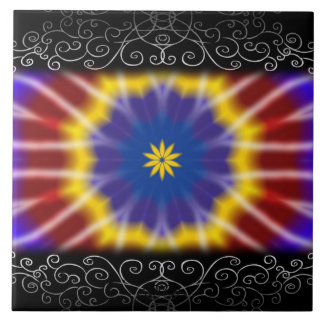 Rainbow Tie Dye Tile