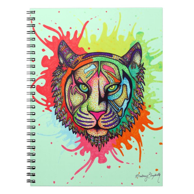 Rainbow Tiger Notebook (Front)