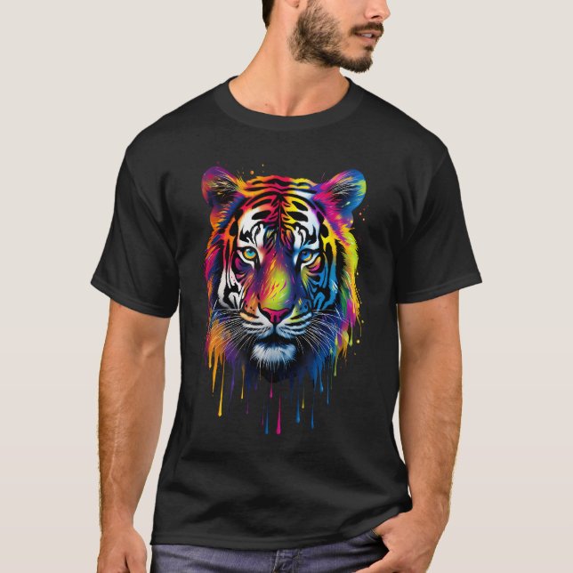 Rainbow Tiger T-Shirt (Front)