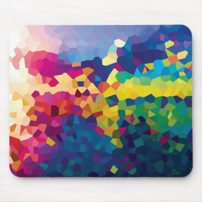 Rainbow Tile Mouse Pad (Front)