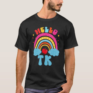 Rainbow TK Teacher Transitional Kindergarten Back  T-Shirt