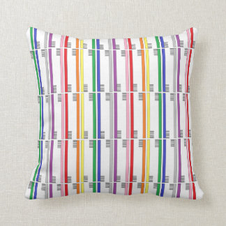 Rainbow Toothbrushes Pillow
