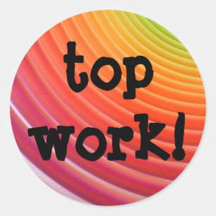 Rainbow top work stickers
