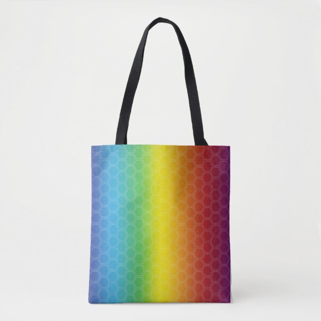 RAINBOW TOTE BAG. (Front)