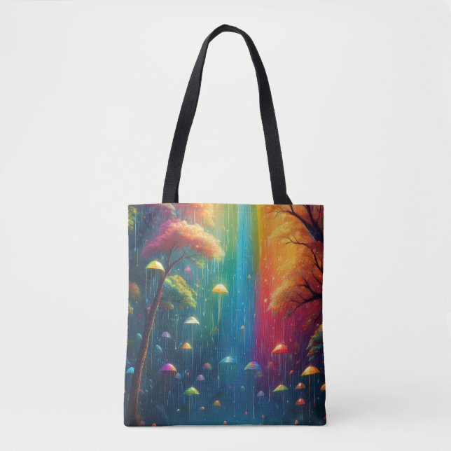 Rainbow Tote Bag Fantasy Design (Front)