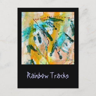 Rainbow Tracks Postcard by Janz