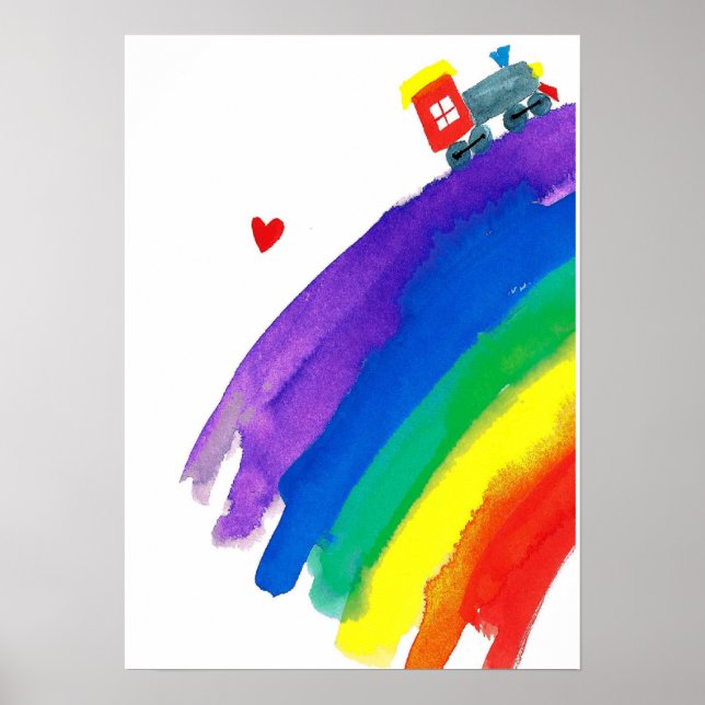 rainbow  train poster (Front)
