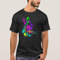 Rainbow Treble Clef Music Themed