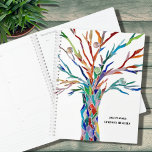 Rainbow Tree Custom Name 2023   Planner<br><div class="desc">This unique Planner is decorated with a rainbow-coloured tree. The original design was made in mosaic using tiny pieces of brightly coloured glass. Customize it with your name and year. Use the Design Tool option to change the text size, style, or colour. Because we create our own artwork you won't...</div>