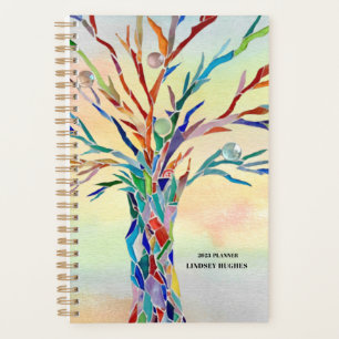 Rainbow Tree Custom Name 2023 Planner