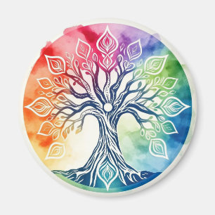 Rainbow Tree of Life Magnet