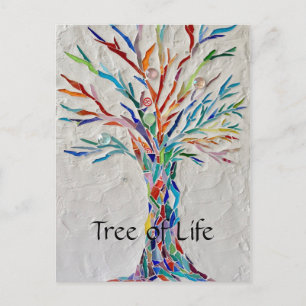 Rainbow Tree of Life Postcard