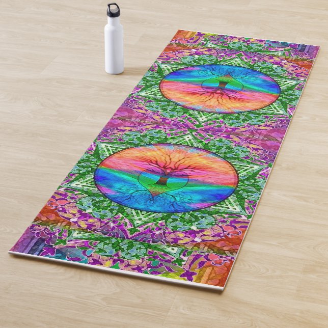 Rainbow Tree of Life Yoga Mat (In Situ)