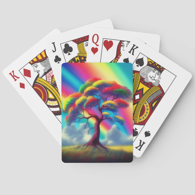 Rainbow Tree Playing Cards (Back)