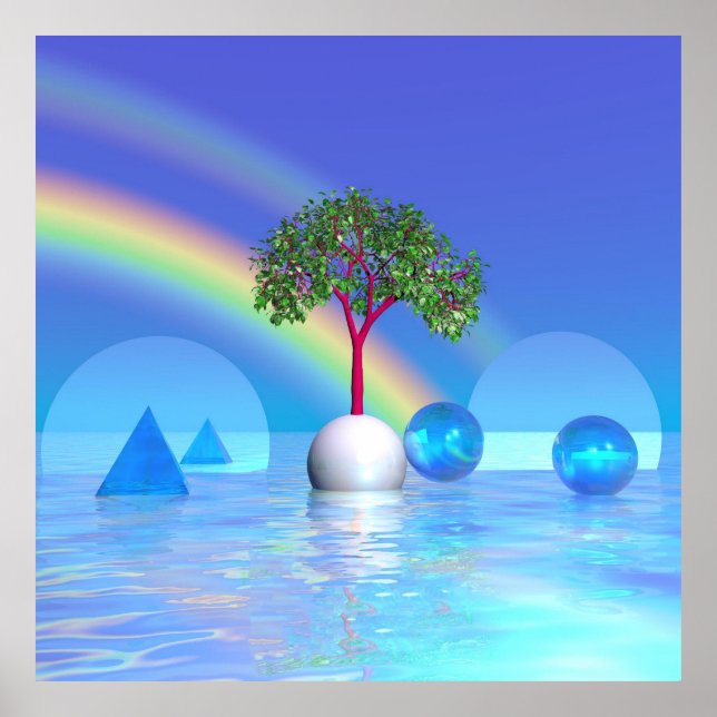 Rainbow Tree Poster (Front)
