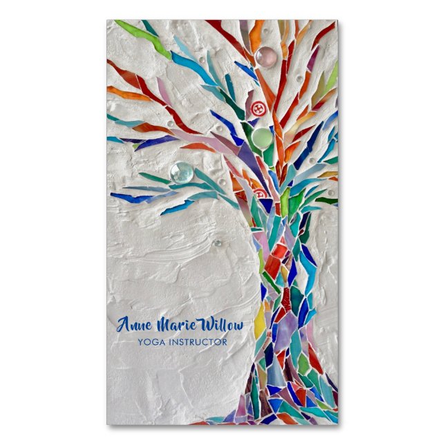 Rainbow Tree Yoga Instructor Magnet (Front Vertical)