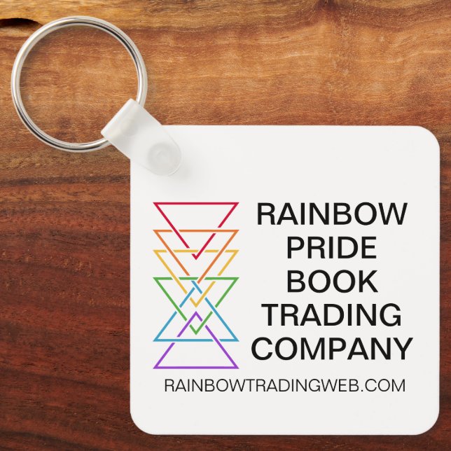 Rainbow Triangle Company Gay Pride Logo Keychain (Front)