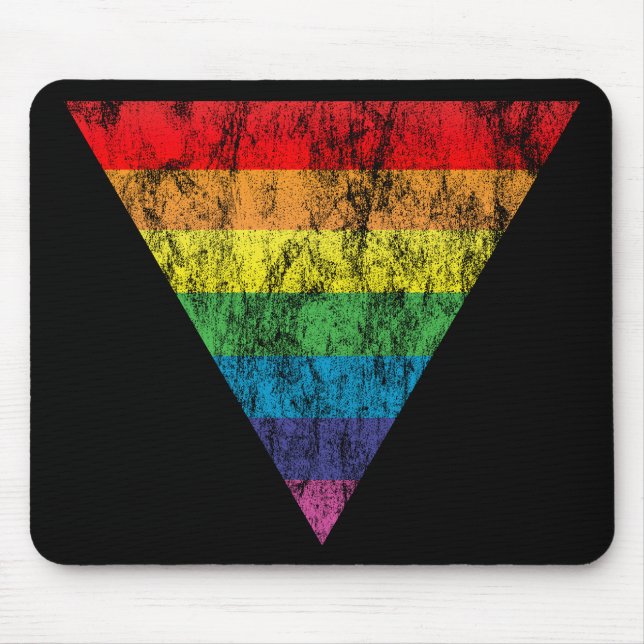 rainbow triangle. mouse pad (Front)